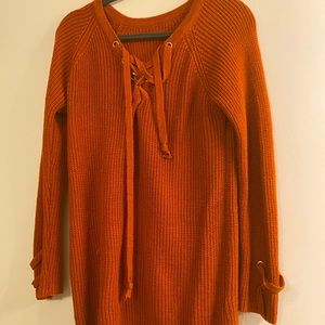 Orange Woman’s Long Sweater